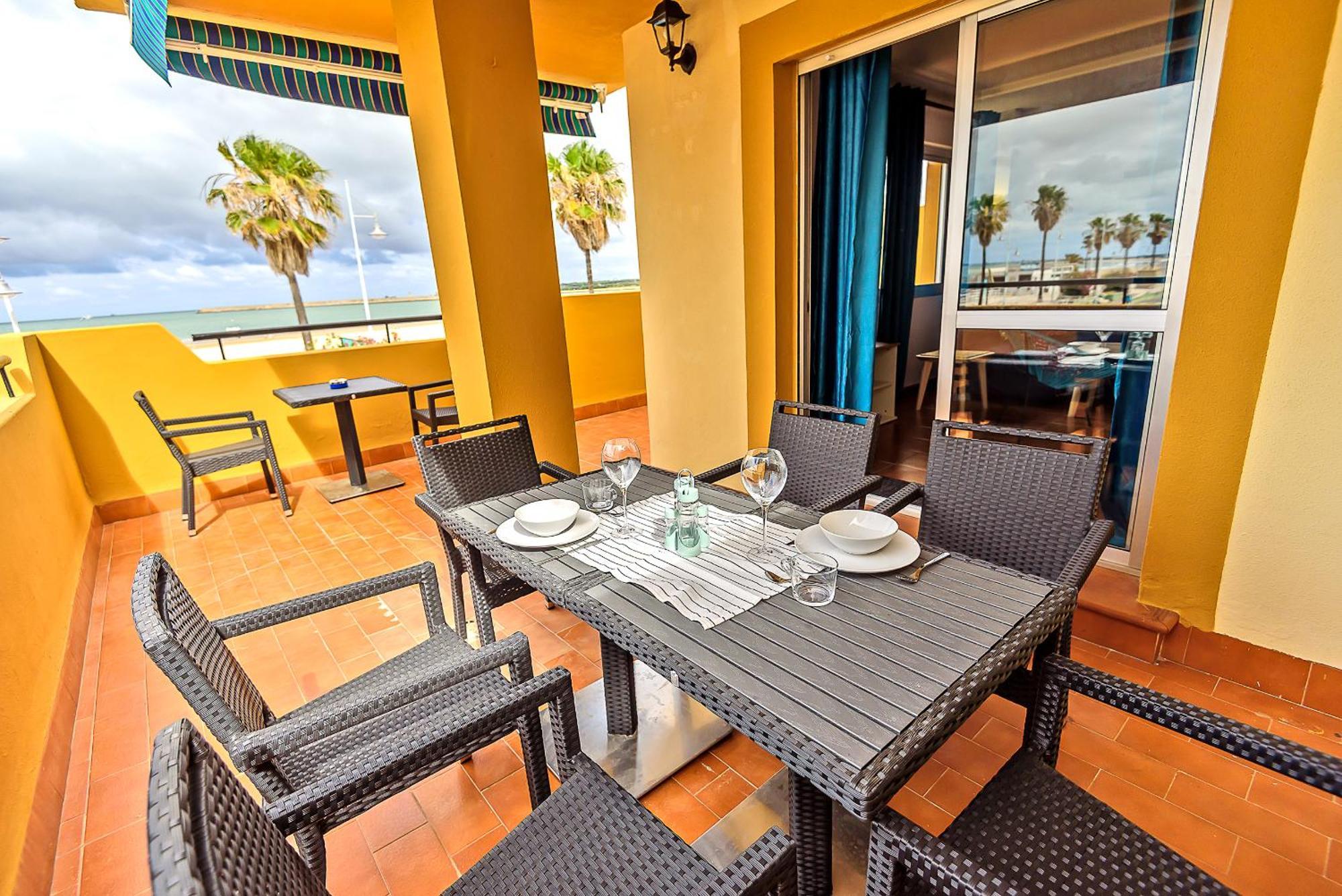Beachfront Duplex 1ª Linea & Terraces Oceanfront El Puerto de Santa Maria Luaran gambar