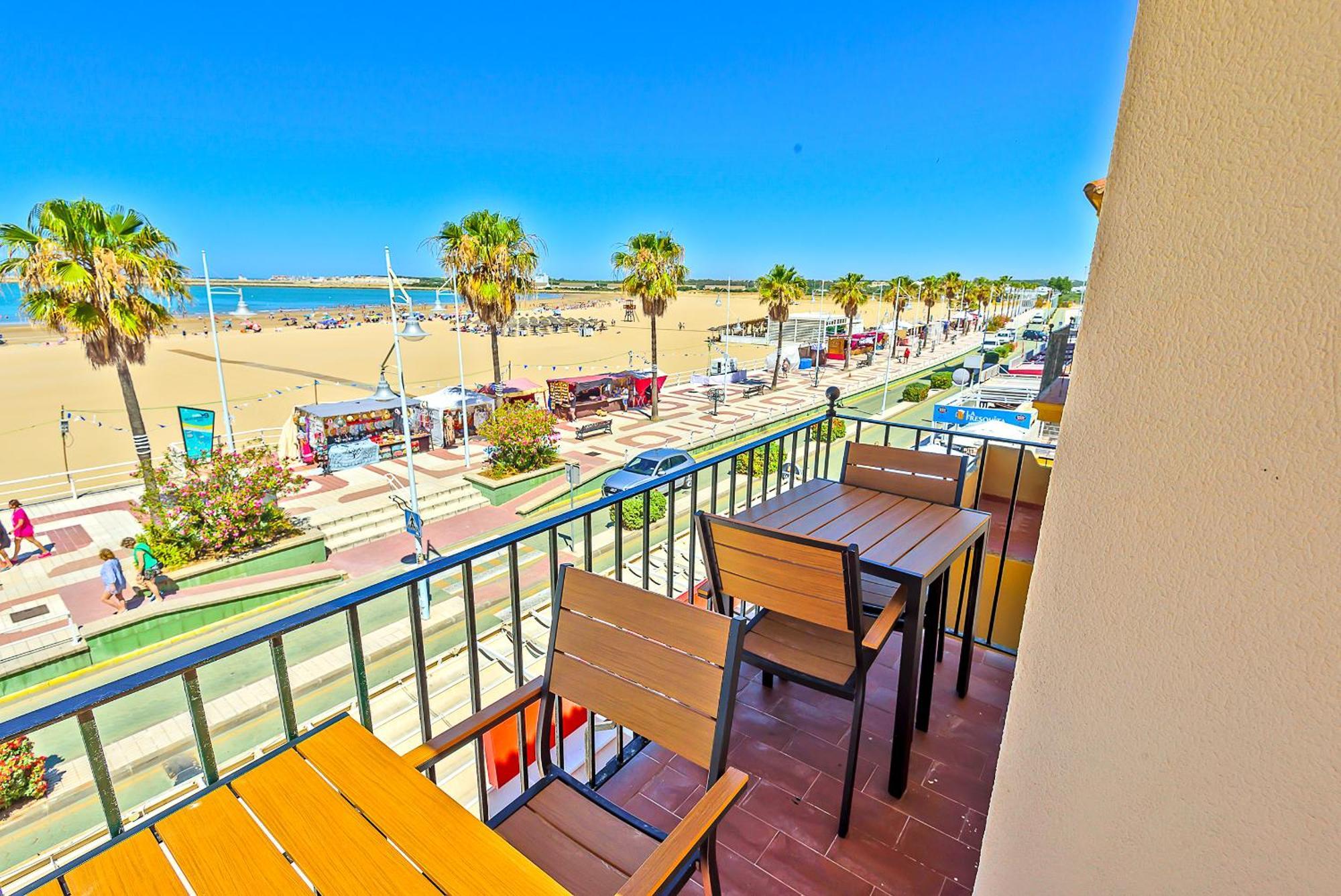 Beachfront Duplex 1ª Linea & Terraces Oceanfront El Puerto de Santa Maria Luaran gambar